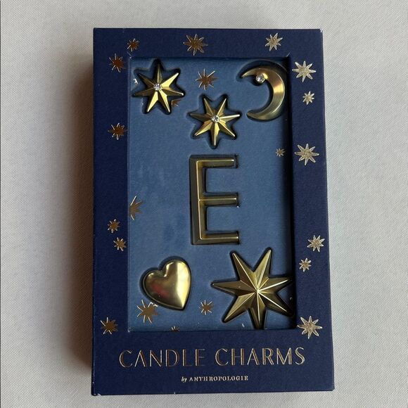 Anthropologie Gold Star and Moon Candle Charms - Picture 3 of 9